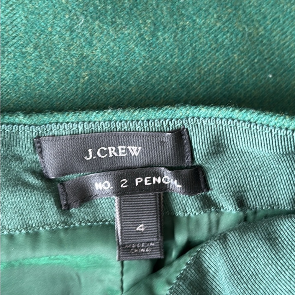J.Crew No. 2 Pencil Skirt - Green